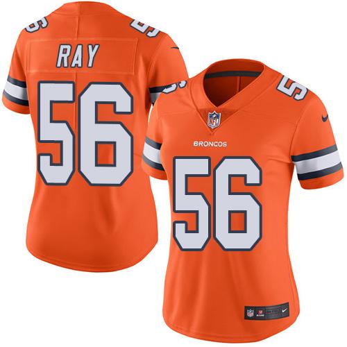 Nike Broncos #56 Shane Ray Orange Women's Stitched NFL Limited Rush Jersey
